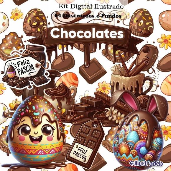 Arquivo de Corte: Kit Digital Chocolate