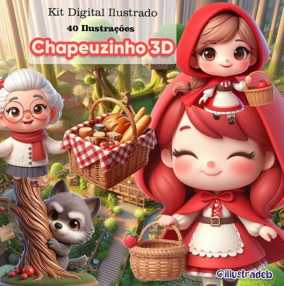 Arquivo de Corte: Kit Digital Chapeuzinho Vermelho
