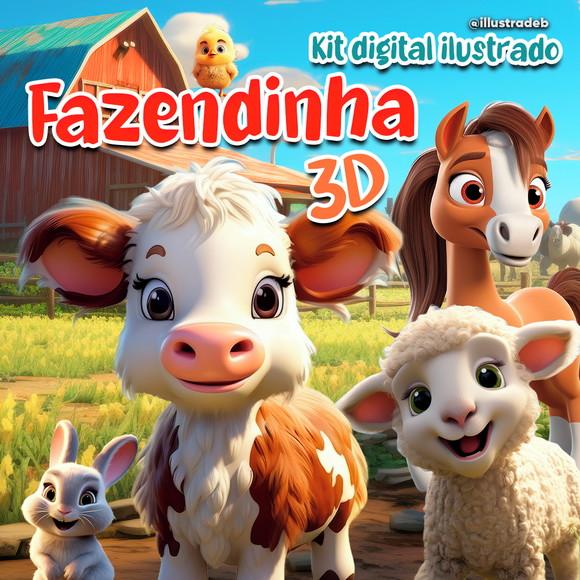 Arquivo de Corte: Kit Digital Fazendinha 001