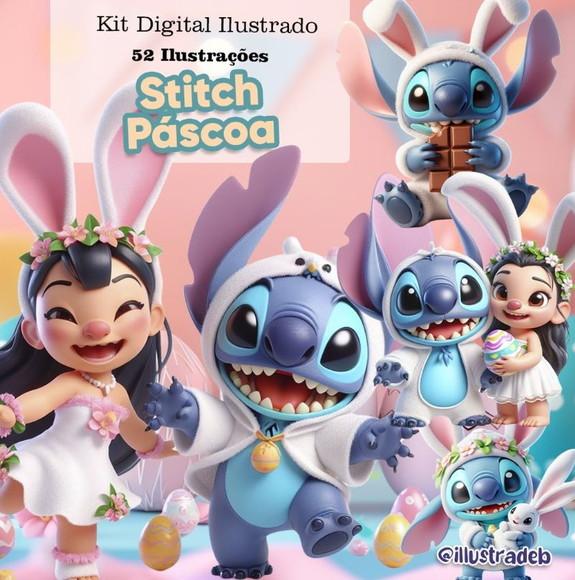 Arquivo de Corte: Kit Digital Stitch Pascoa