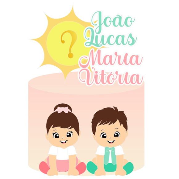 Arquivo de Corte: Topo Chá Revelação Menino ou Menina 02