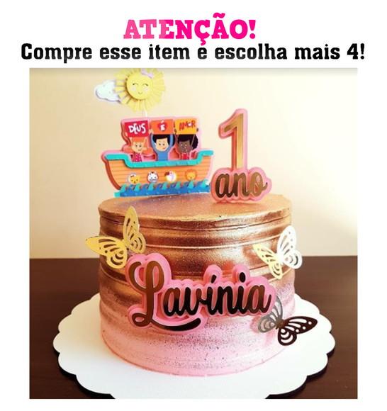 Arquivo de Corte: Topo de Bolo 3 Palavrinhas 001