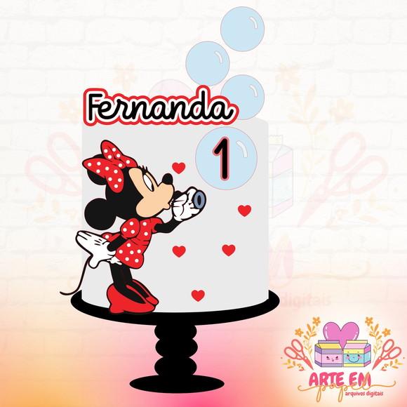 Arquivo de Corte: Topo de Bolo Baby Minnie 05
