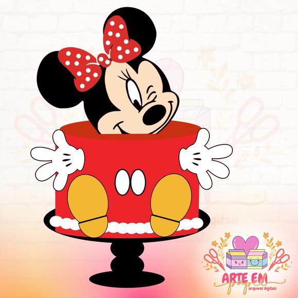 Arquivo de Corte: Topo de Bolo Baby Minnie 06