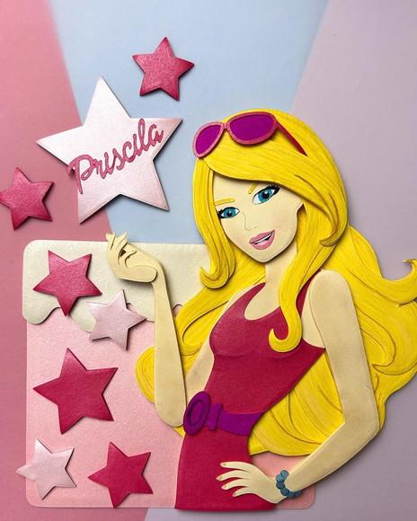 Arquivo de Corte: Topo de Bolo Barbie 011