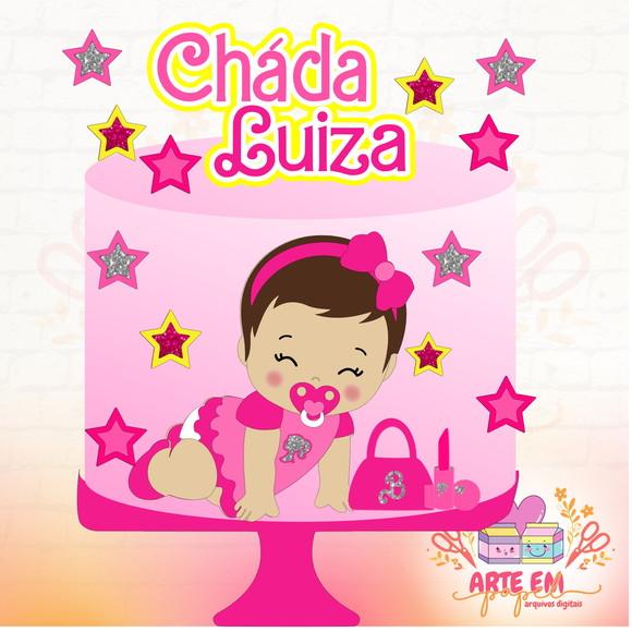 Arquivo de Corte: Topo de Bolo Barbie Baby