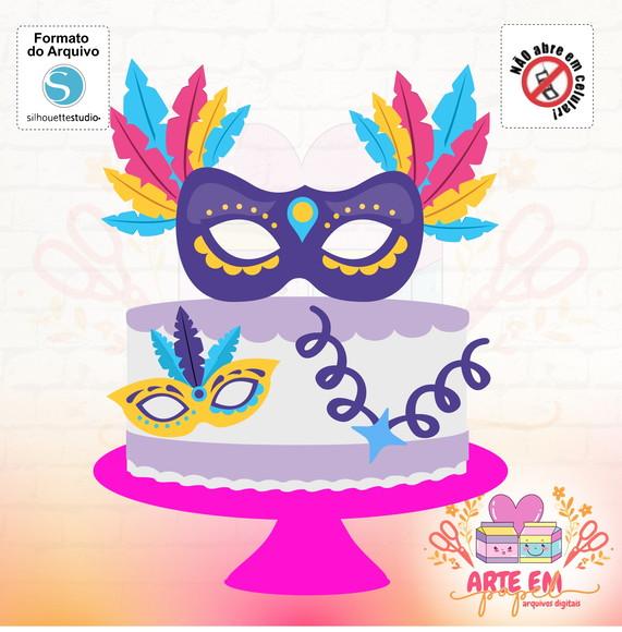 Arquivo de Corte: Topo de Bolo Carnaval 006