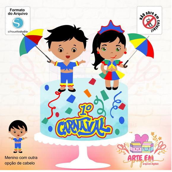 Arquivo de Corte: Topo de Bolo Carnaval 013