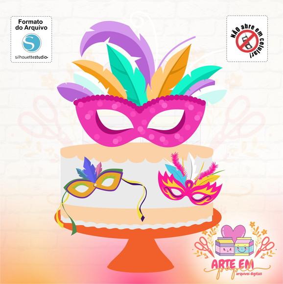 Arquivo de Corte: Topo de Bolo Carnaval 016