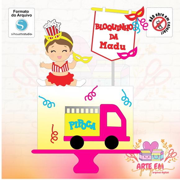 Arquivo de Corte: Topo de Bolo Carnaval 035