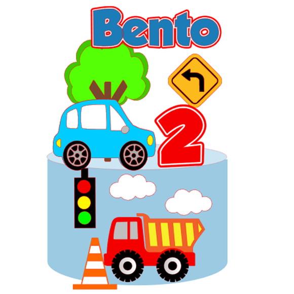 Arquivo de Corte: Topo de Bolo Carro 005