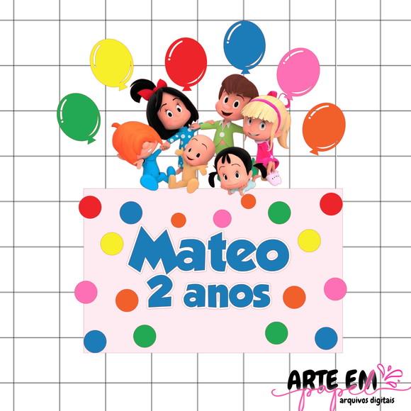 Arquivo de Corte: Topo de Bolo Cleo e Quin 001