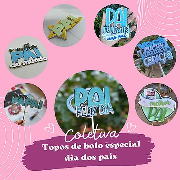 Arquivo de Corte: Topo de Bolo Combo Dia dos Pais 003