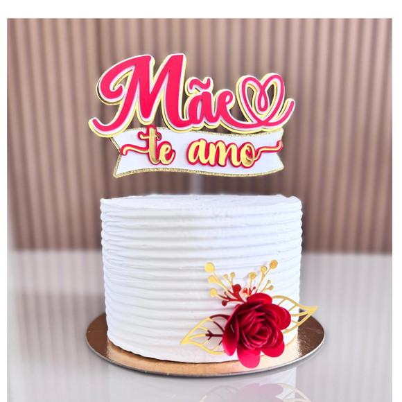 Arquivo de Corte: Topo de Bolo Dia das Mães