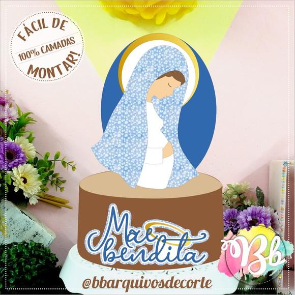Arquivo de Corte: Topo de Bolo Dia das Mães 044