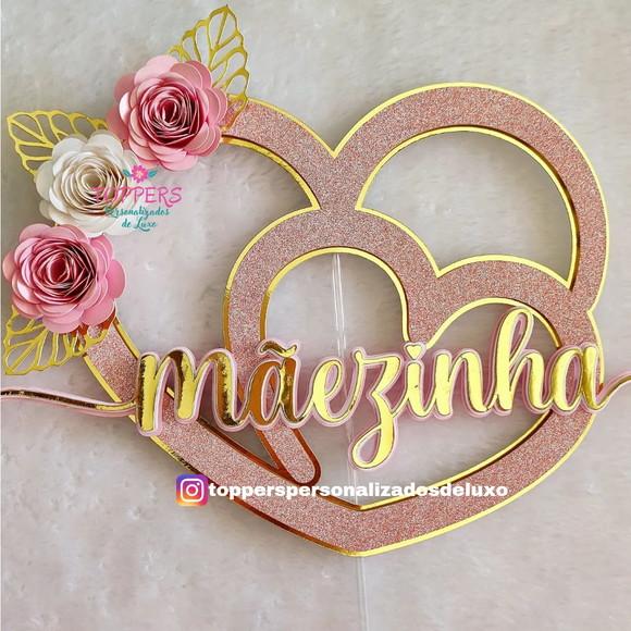 Arquivo de Corte: Topo de Bolo Dia das Mães 051