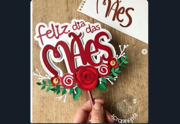 Arquivo de Corte: Topo de Bolo Dia das Mães 056