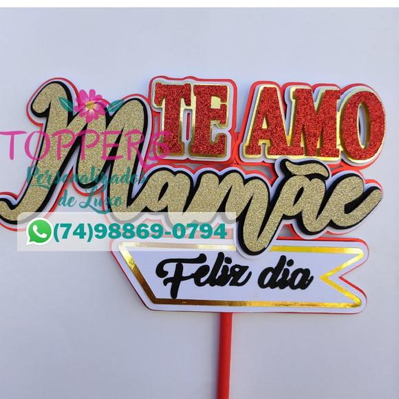 Arquivo de Corte: Topo de Bolo Dia das Mães 066