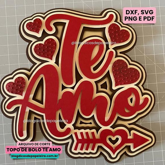 Arquivo de Corte: Topo de Bolo Dia dos Namorados 053