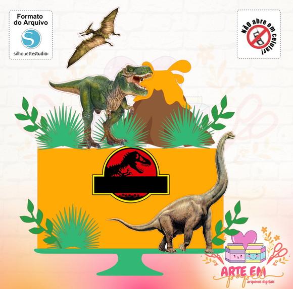 Arquivo de Corte: Topo de Bolo Dinossauro
