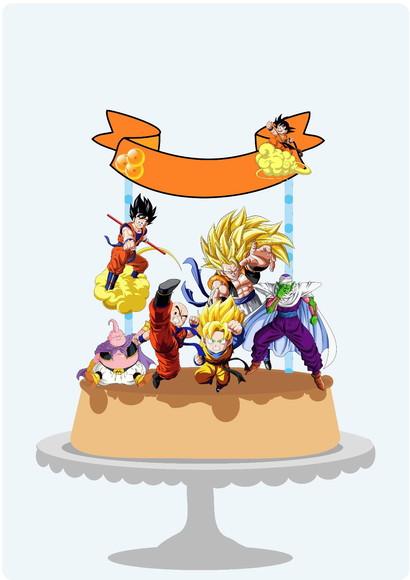 Arquivo de Corte: Topo de Bolo Dragon Ball 001