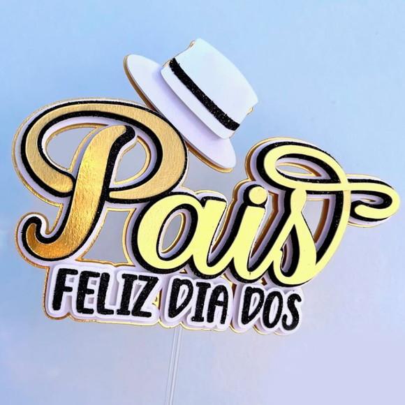 Arquivo de Corte: Topo de Bolo Feliz Dia dos Pais