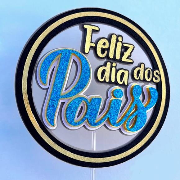 Arquivo de Corte: Topo de Bolo Feliz Dia dos Pais 06