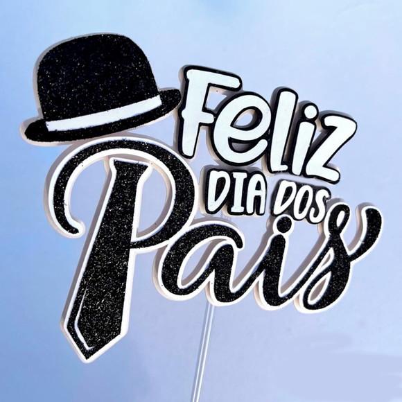 Arquivo de Corte: Topo de Bolo Feliz Dia dos Pais 04