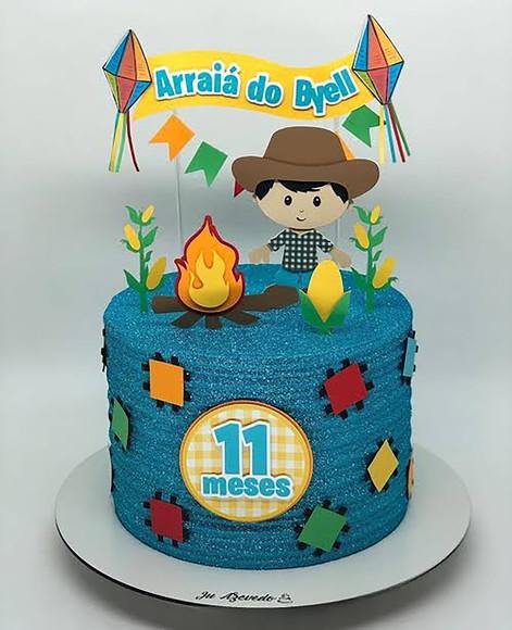 Arquivo de Corte: Topo de Bolo Festa Junina 027