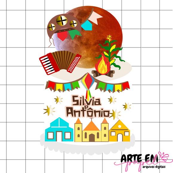Arquivo de Corte: Topo de Bolo Festa Junina 023