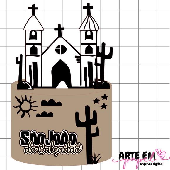 Arquivo de Corte: Topo de Bolo Festa Junina 030