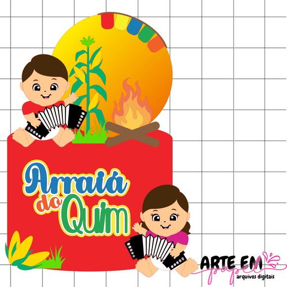 Arquivo de Corte: Topo de Bolo Festa Junina 033