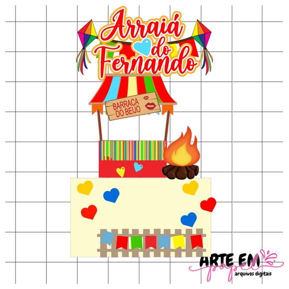 Arquivo de Corte: Topo de Bolo Festa Junina 053