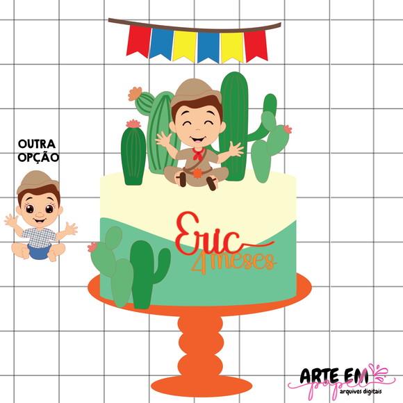 Arquivo de Corte: Topo de Bolo Festa Junina 111