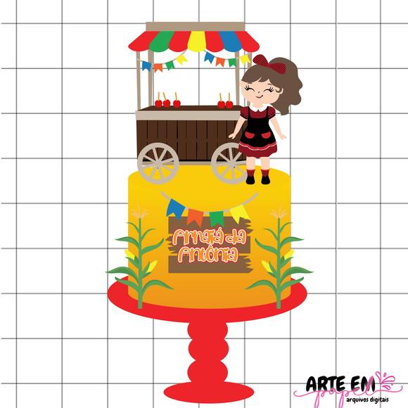 Arquivo de Corte: Topo de Bolo Festa Junina 107