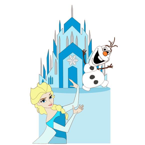 Arquivo de Corte: Topo de Bolo Frozen 006