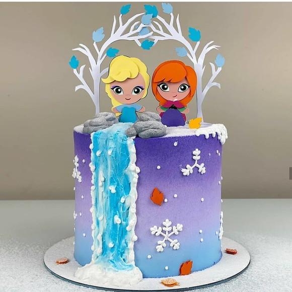 Arquivo de Corte: Topo de Bolo Frozen 008