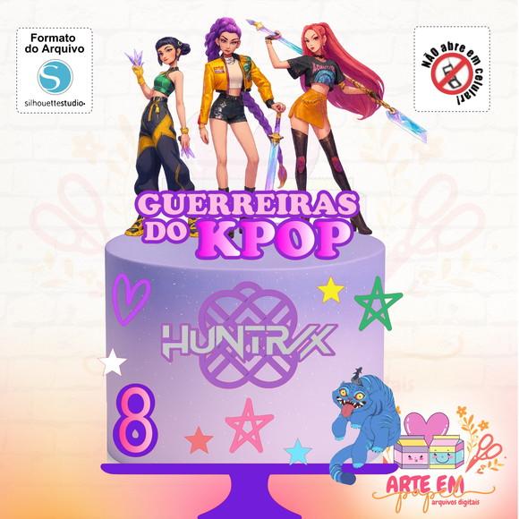 Arquivo de Corte: Topo de Bolo Guerreiras do Kpop 02