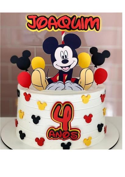Arquivo de Corte: Topo de Bolo Mickey Camadas 006