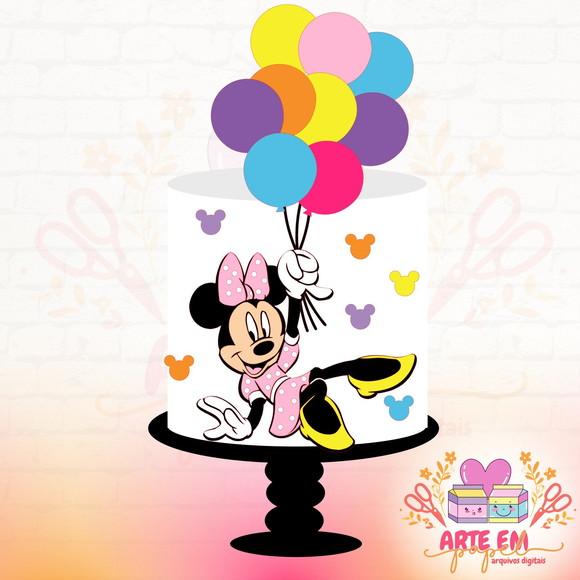 Arquivo de Corte: Topo de Bolo Minnie Rosa