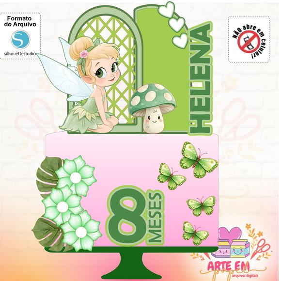 Arquivo de Corte: Topo de Bolo Tinker Bell 001