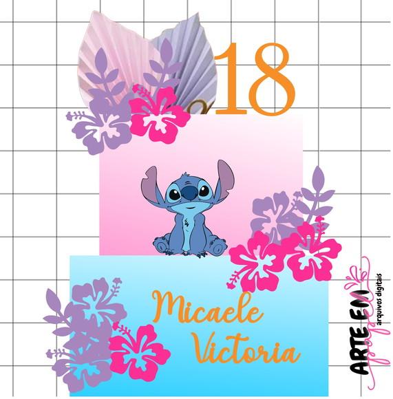 Arquivo de Corte: Topo de Lilo Stitch