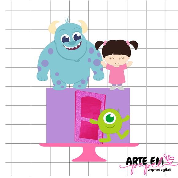 Arquivo de Cortecorte: Topo de Bolo Baby Monstros Sa