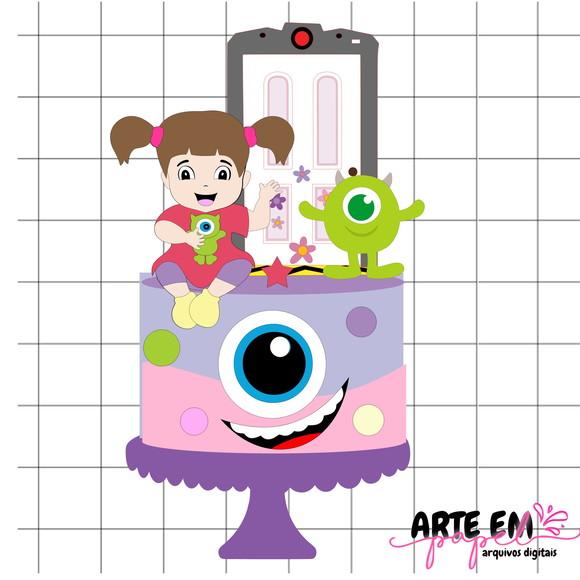 Arquivo de Cortecorte: Topo de Bolo Baby Monstros Sa