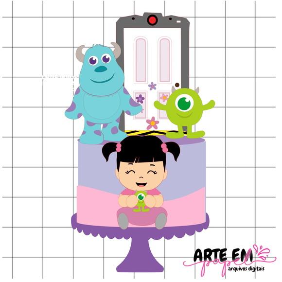Arquivo de Cortecorte: Topo de Bolo Baby Monstros Sa