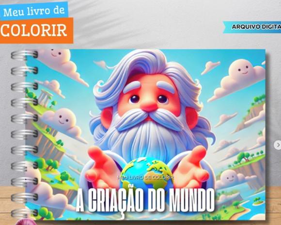 Arquivo Digital Livro de Colorir a Criação do Mundo
