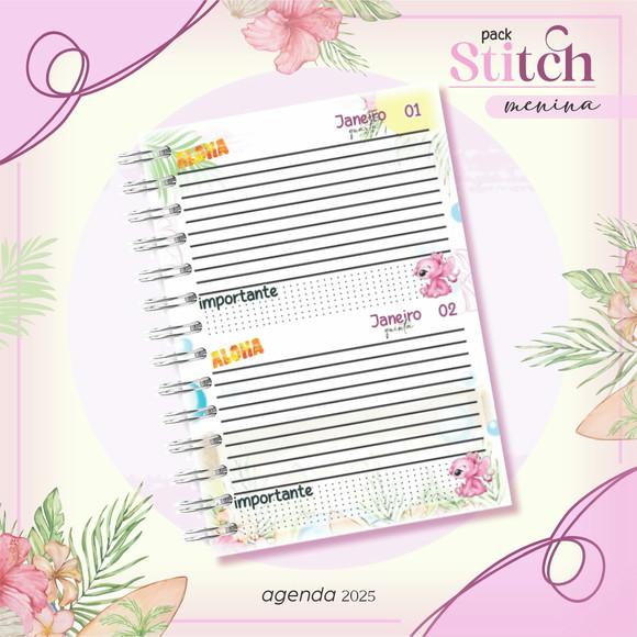 Arquivo Digital Agenda Escolar Stitch Menina