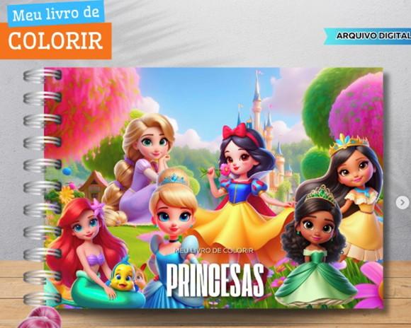 Arquivo Digital Livro de Colorir Princesas