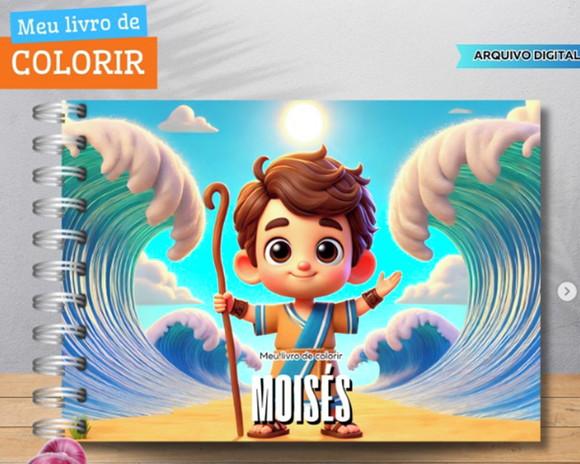 Arquivo Digital Livro de Colorir Moisés