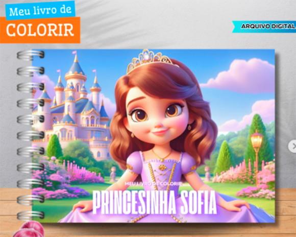 Arquivo Digital Livro de Colorir Princesa Sofia